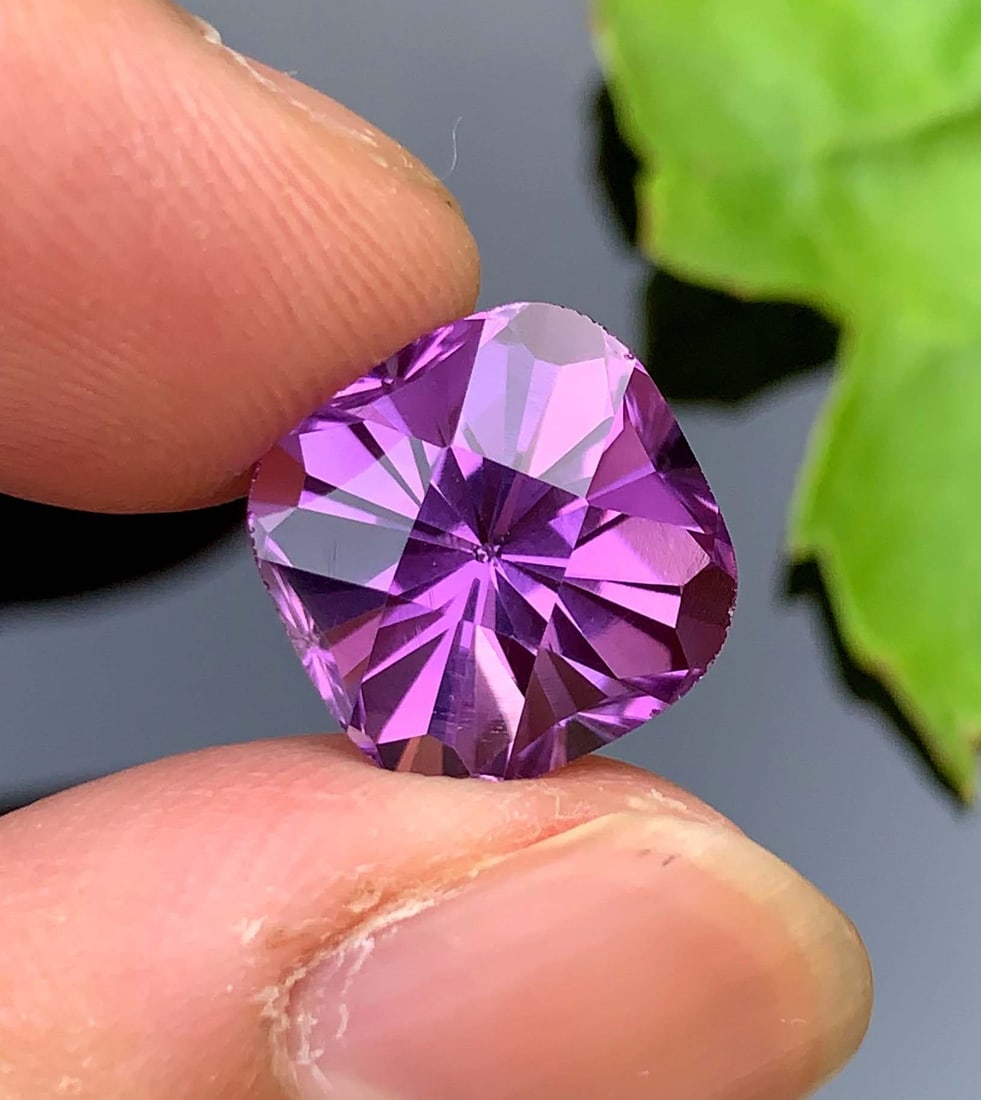 Fancy Cut Amethyst Gemstone: February Birthstone, Jewelry Making (8.10 CTS) - 3