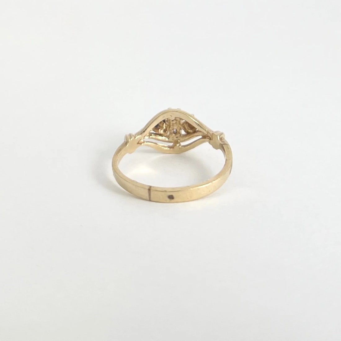 Vintage 1930's 1940's Amethyst Cluster Gemstone Ring 14K Gold, 1.94 Grams - 7