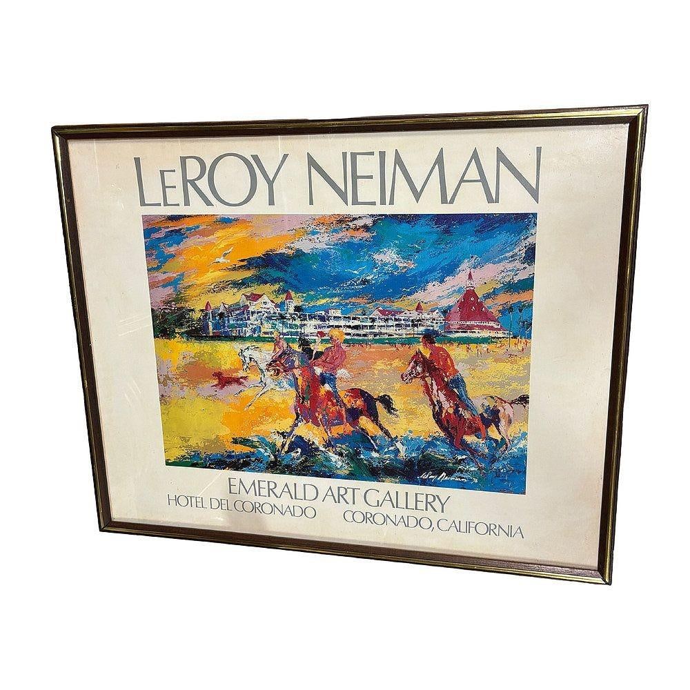 LeRoy Neiman Hotel Large Del Coronado Framed Poster Print by Emerald Art Gallery - 3