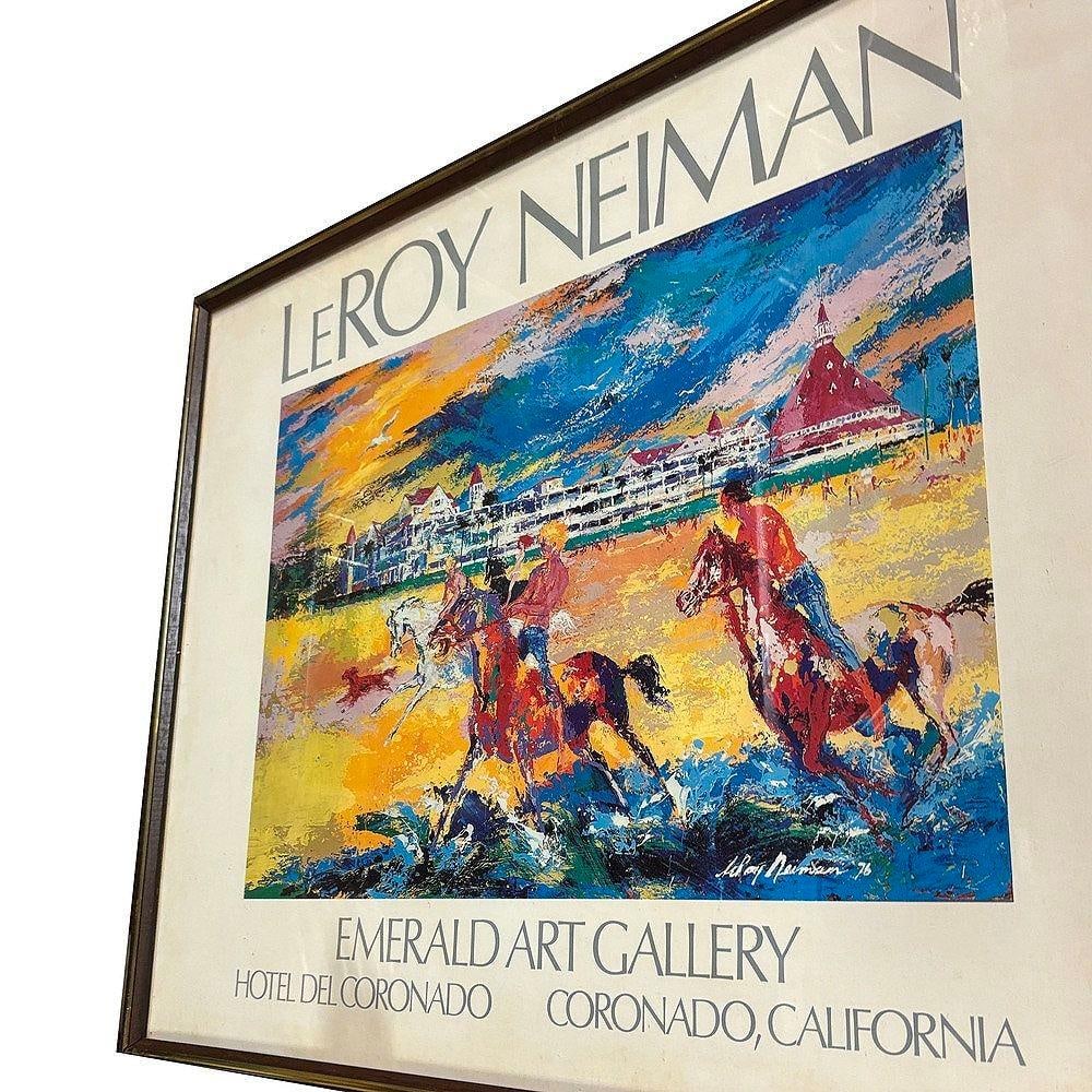 LeRoy Neiman Hotel Large Del Coronado Framed Poster Print by Emerald Art Gallery - 4