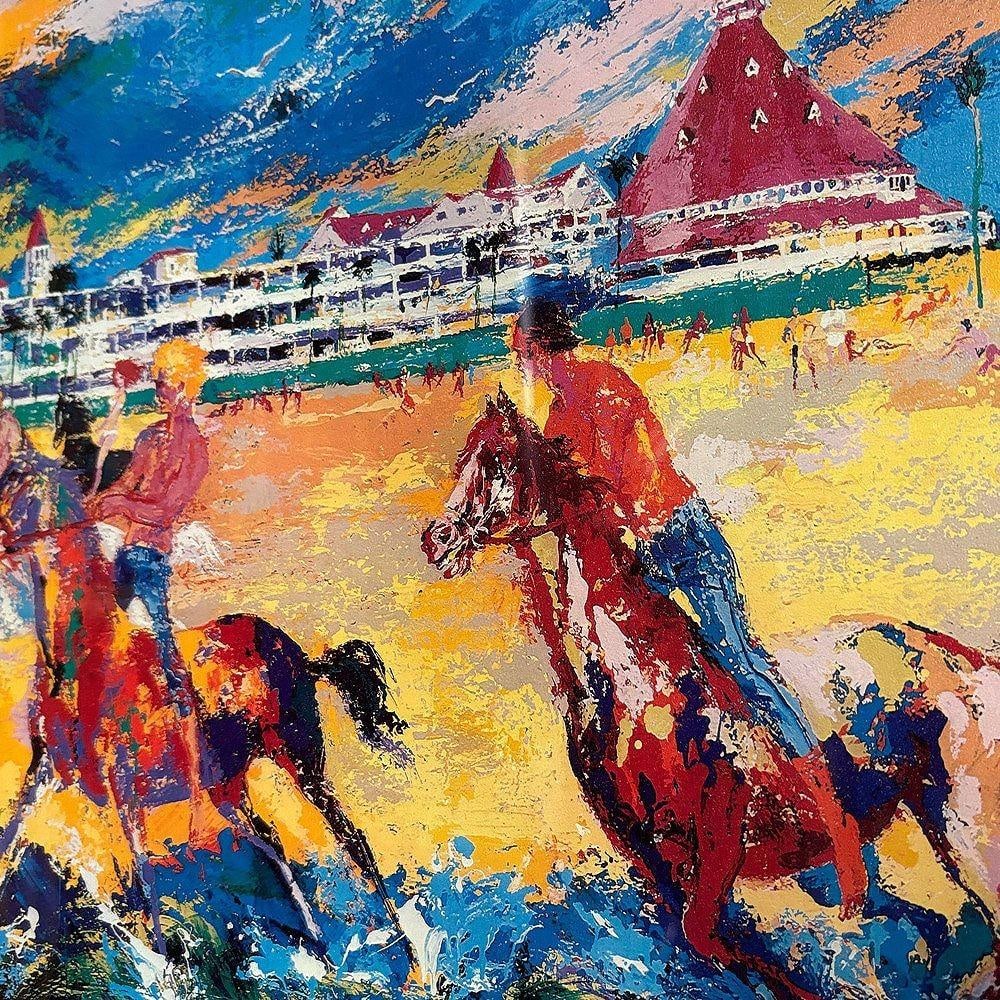 LeRoy Neiman Hotel Large Del Coronado Framed Poster Print by Emerald Art Gallery - 6
