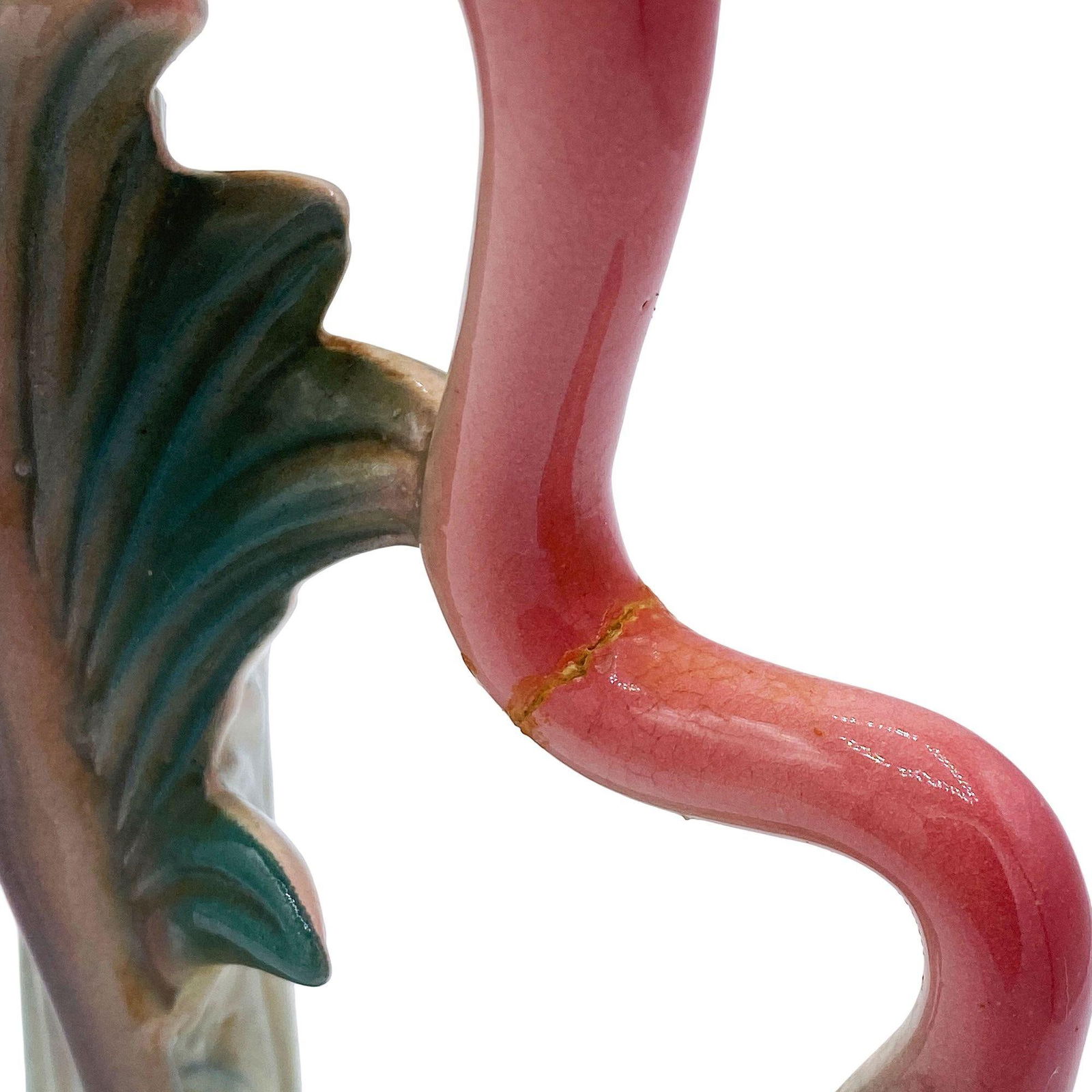 Mid-century Pink Drinking Flamingo Ceramic Tabletop Sculpture Set By Brad Keeler - 14