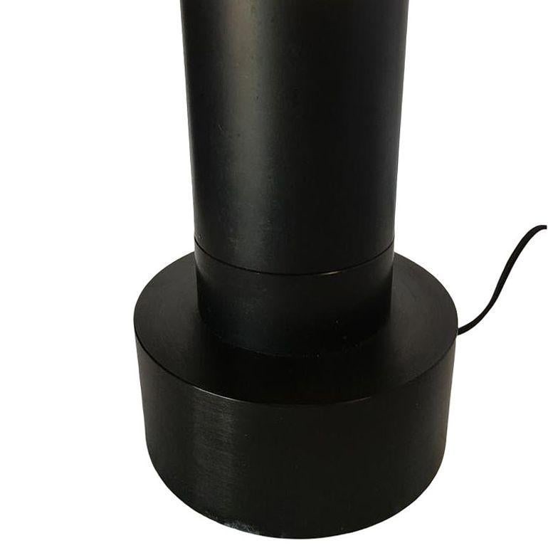 Postmodern Steel Cafe Table Lamp With Cone Shaped Glass Shade Pair, 10 Available - 13