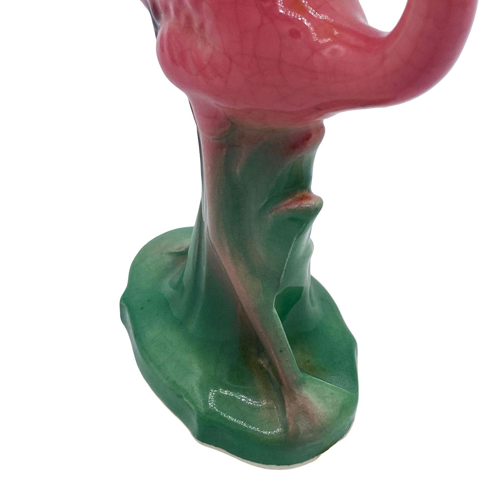 Mid-century Ceramic Mid Flight Pink Flamingo Tabletop Statue Set By Leftons - 3