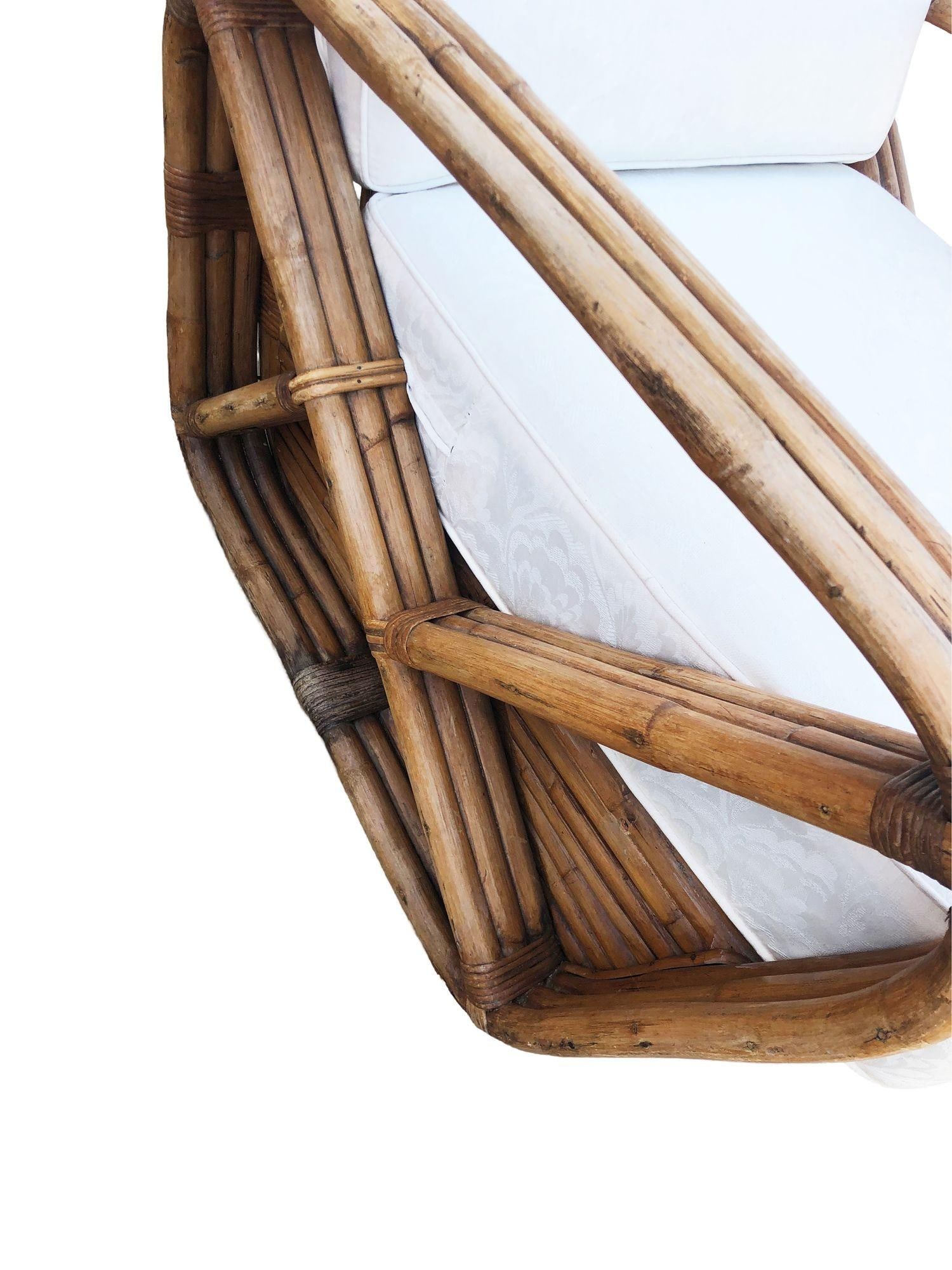 Paul T. Frankl 3-Strand Square Pretzel Round-Back Lounge Chair (unrestored) - 13