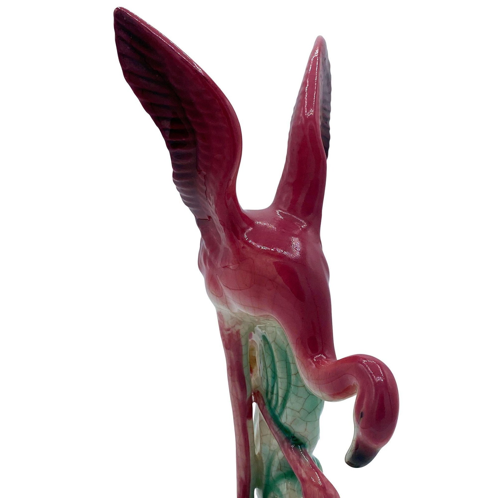 Mid-century Ceramic Flamingo Figurine & Vase Set by Maddux & Leftons - 19