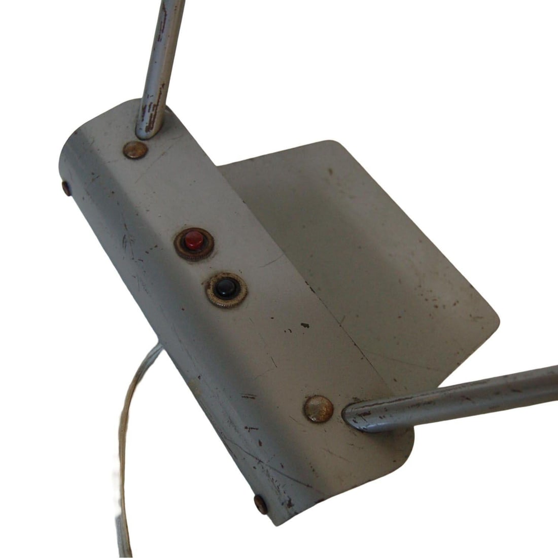 Gunmetal Grey Machine Age Tanker Fluorescent Desk Lamp - 6