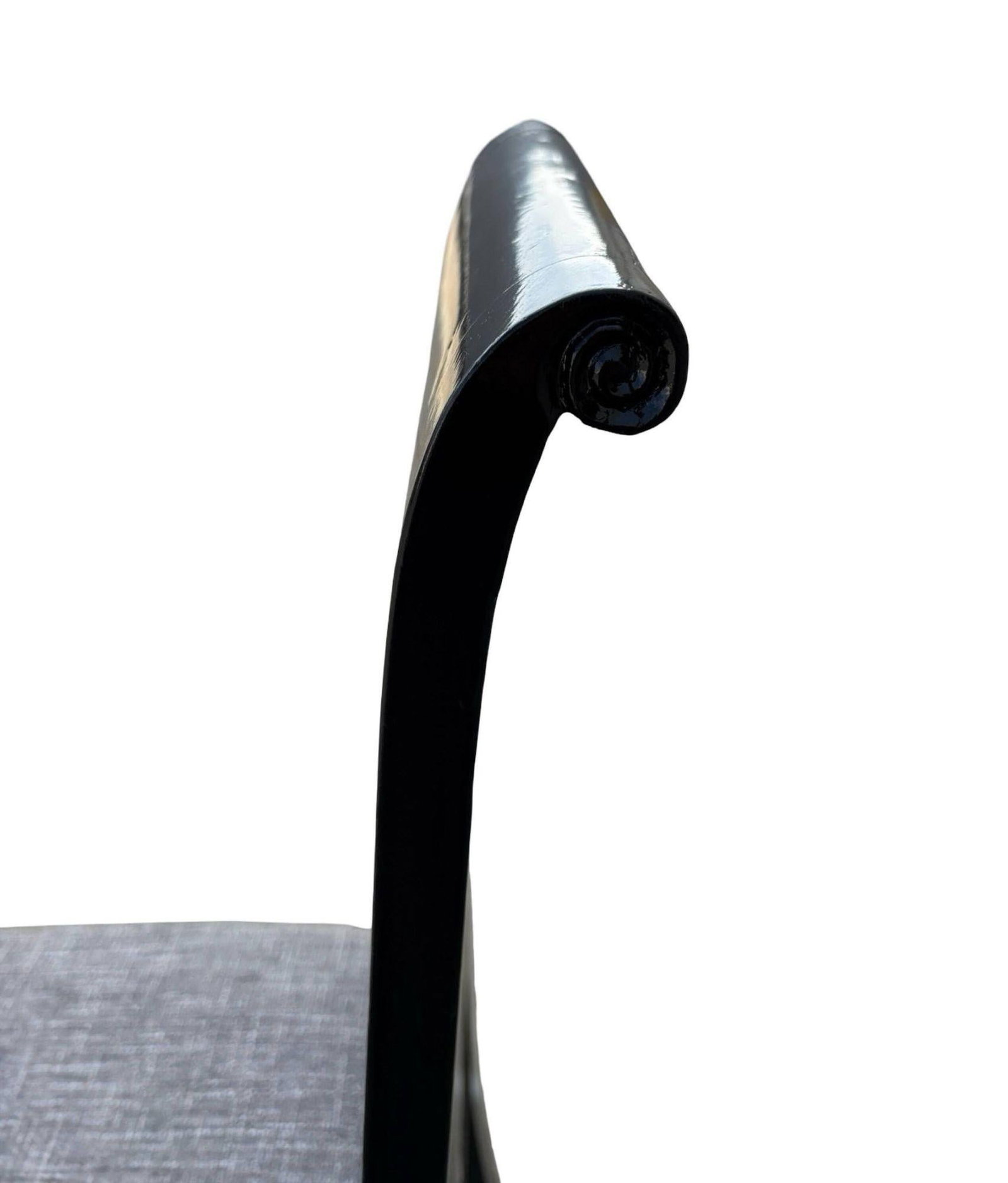 Set of Six Scrolling Back Wooden Oak Dining Chairs by Four Hands - 11