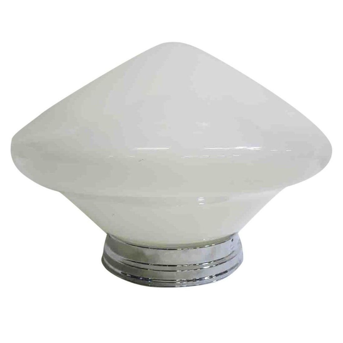 Large Schoolhouse Rounded Cone Shape Ceiling Glass Globe Pendant - 3