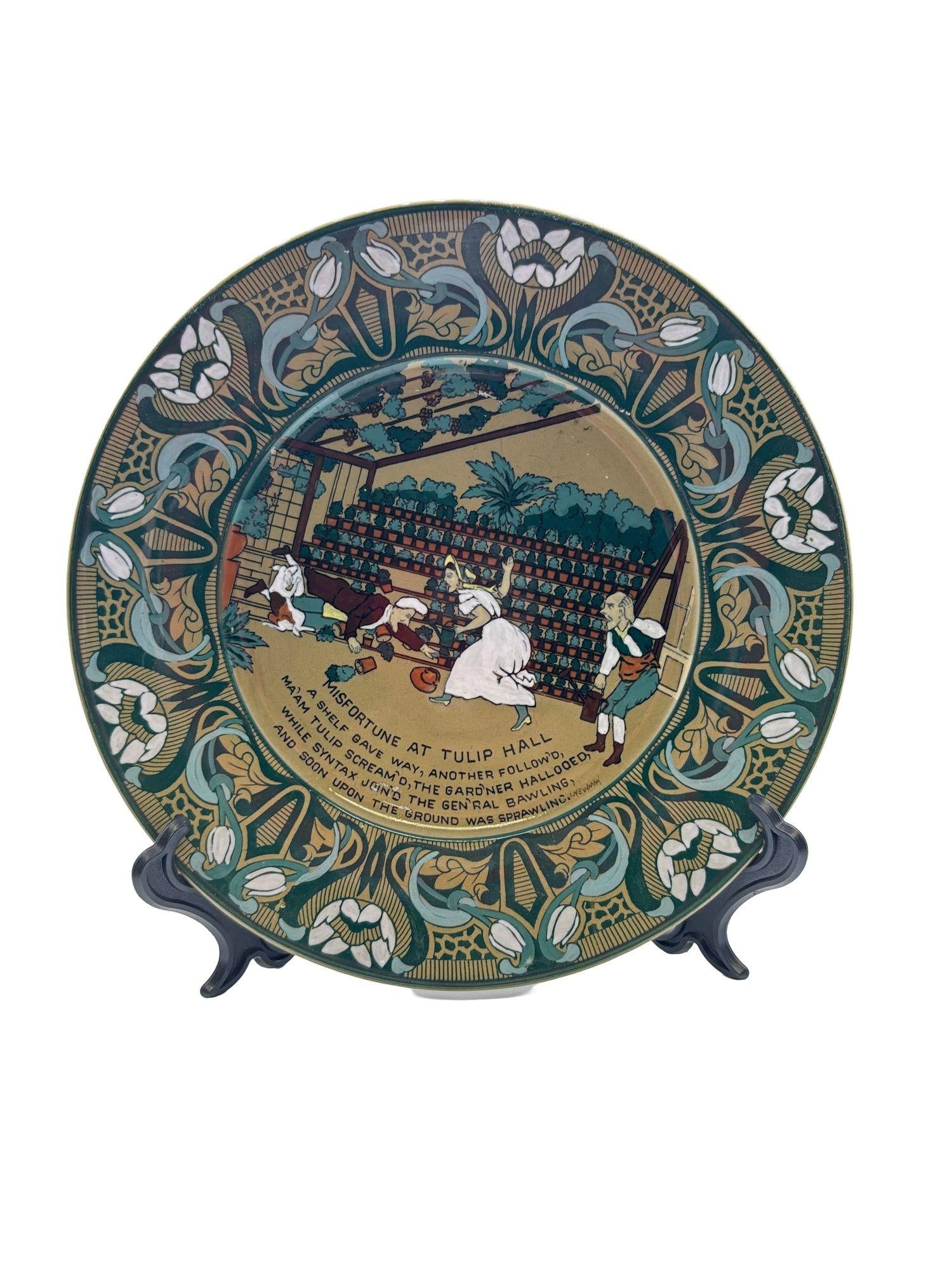 Buffalo Pottery Deldare "Misfortune at Tulip Hall" Plate - 5