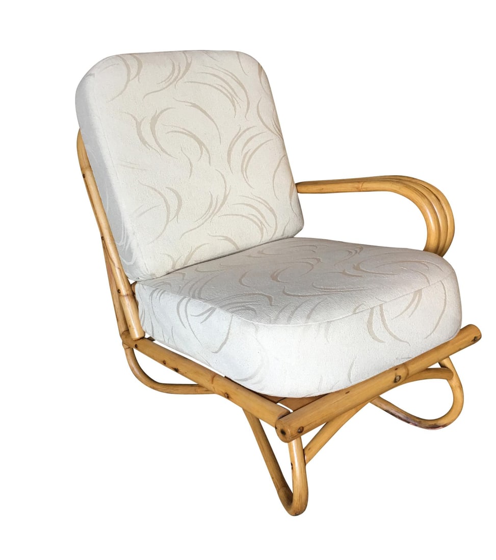 Restored "Triple Triangle" Open Air Pretzel Single Arm Lounge Chair - 3