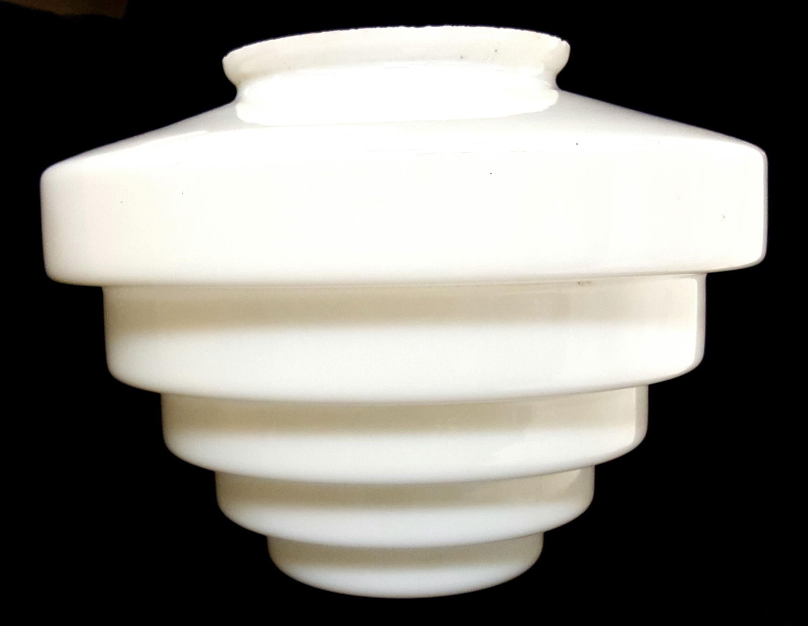 Stepped Art Deco Skyscraper Ceiling Mounted Globe with Fixture - 5