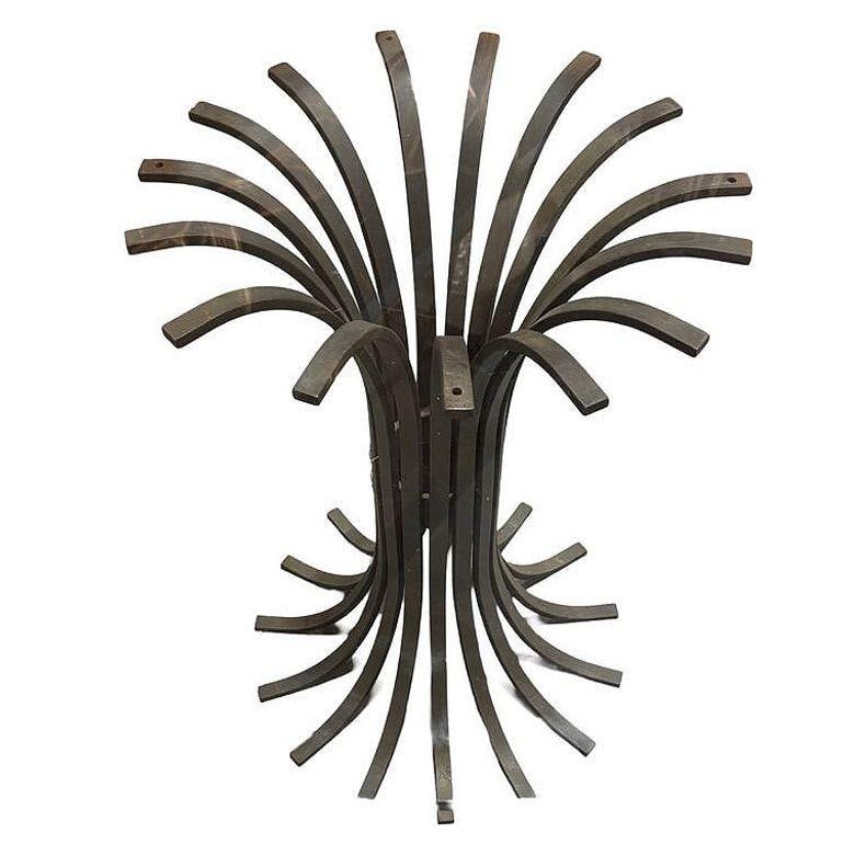 43" Round Extruded Iron Outdoor/Patio Dining Table Coated, 3 Available - 4