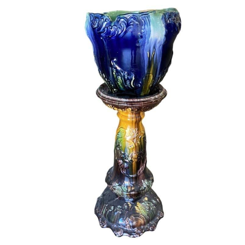 Robinson Ransbottom Pottery Jardiniere Planter & Pedestal - 8