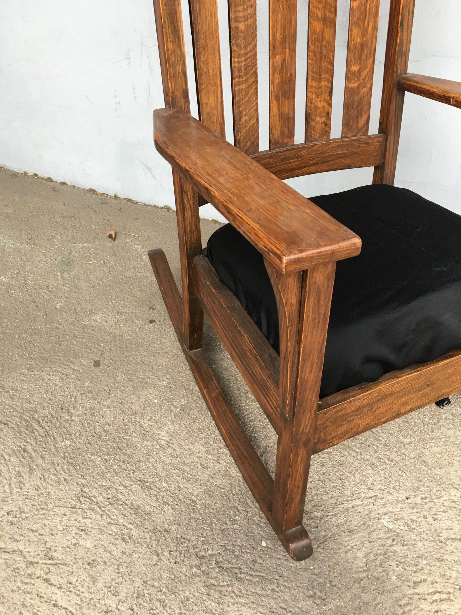 Mission Chestnut Slat Back Rocking Chair by National Chair Co. - 5