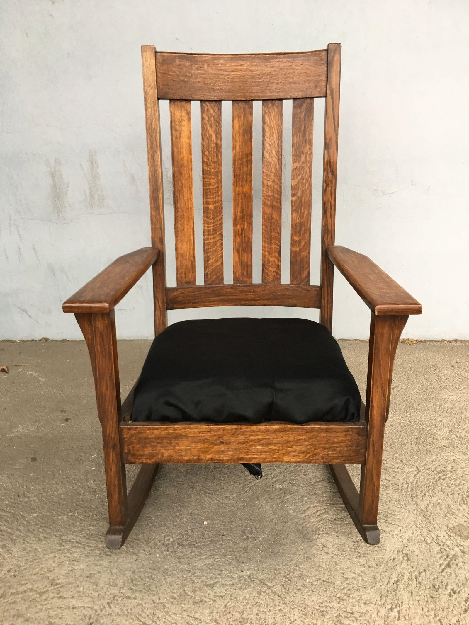 Mission Chestnut Slat Back Rocking Chair by National Chair Co. - 8