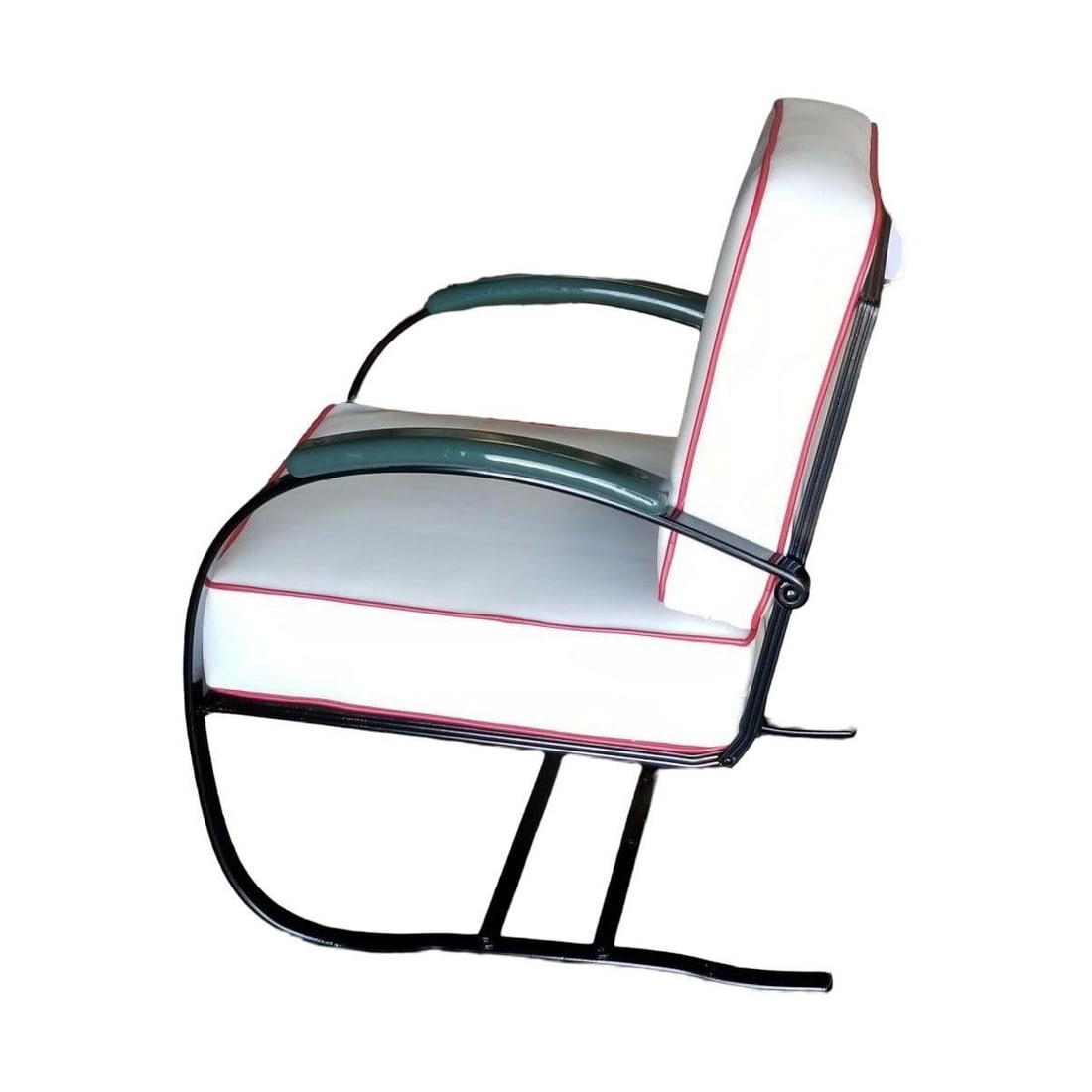 Wolfgang Hoffmann Custom Green and Black Springer Chair for Howell - 14