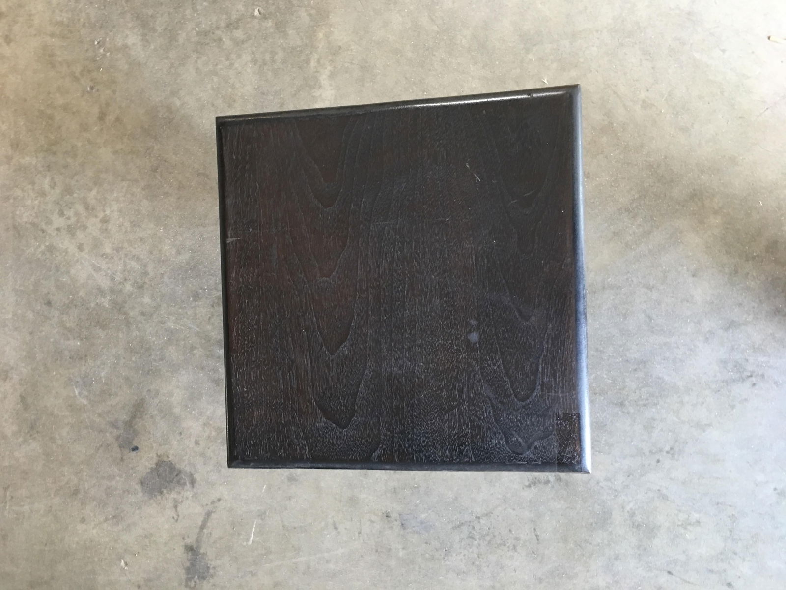 Custom Repurposed Mid Century Bar Stool w/ Teak Seat, Pair - 6