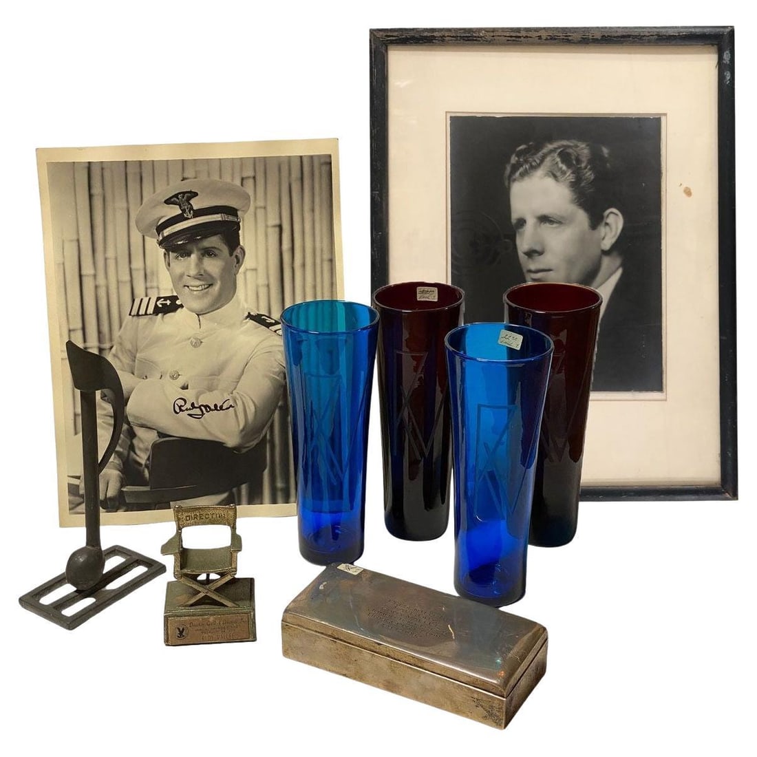 Rudy Vallee Actors / Musician Hollywood Personal Effects, Photos & Awards: Title: Rudy Vallee Actors / Musician Hollywood Personal Effects, Photos & Awards Description: Rare opportunity to own a collection of 9 personal effects by famed musician and actor Rudy Vallee includi