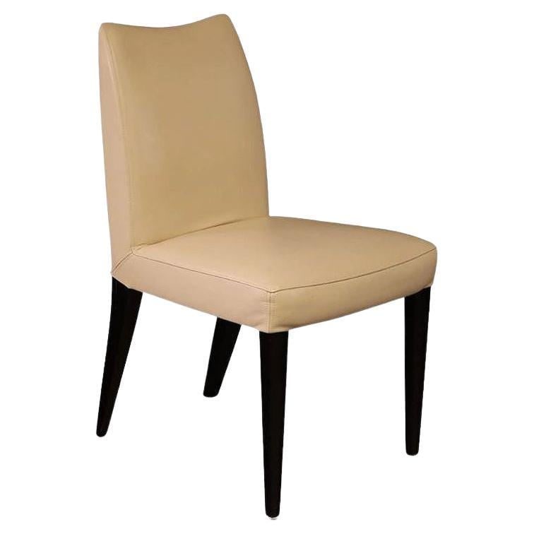 Dakota Jackson Pull Up "Iko" Sculpted Leather Side Chair (1 of 5)