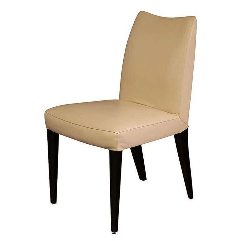 Dakota Jackson Pull Up "Iko" Sculpted Leather Side Chair - 4