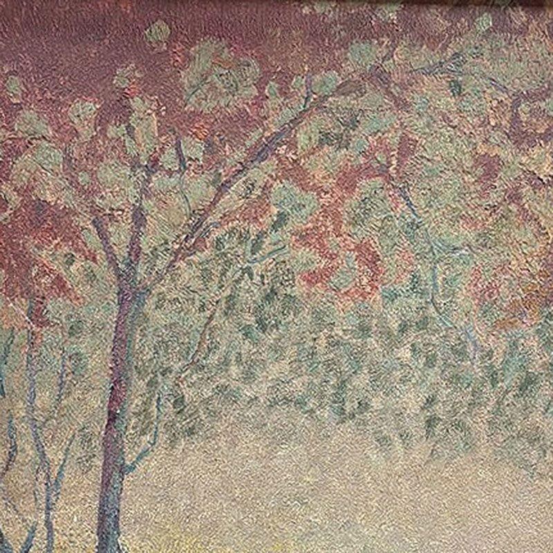 Original Fall Celebration Impression Painting Oil On Baord, Framed - 3