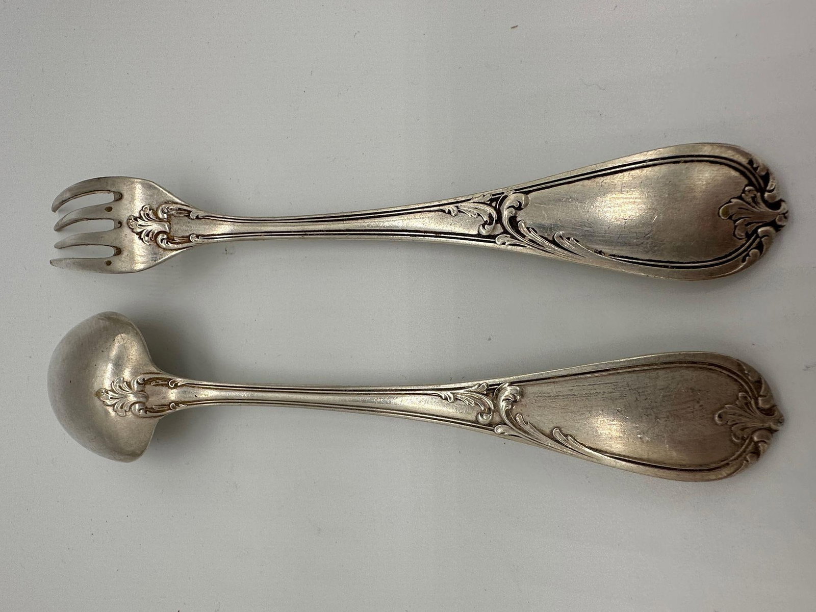 19th Century French L'Alfénide Christofle/Charles Halphen Flatware with Ladle - 16