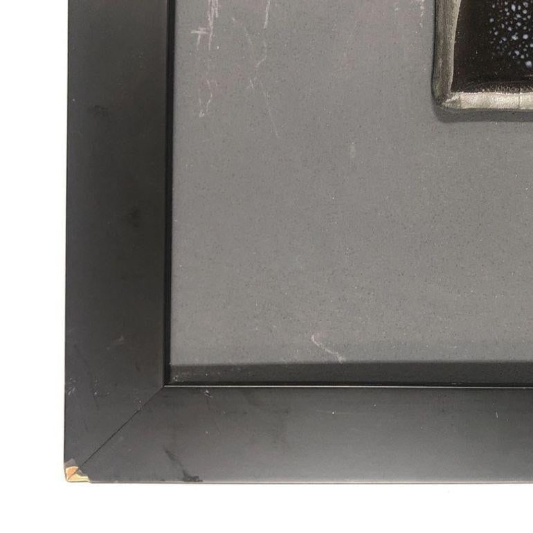 Silver Metal Tree Landscape with Fall Leaves Framed Pottery by Tom Turnbull - 6