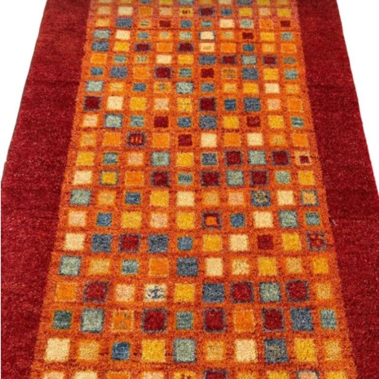 Mid Century Gabbeh Inspired Wool Area Rug - 4