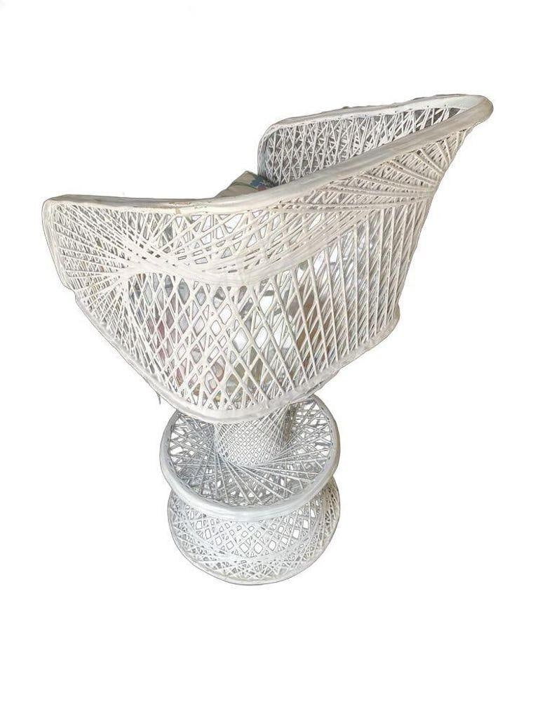 Mid Century Spun Fiberglass Barstool and Dry Bar Set by Woodard - 5