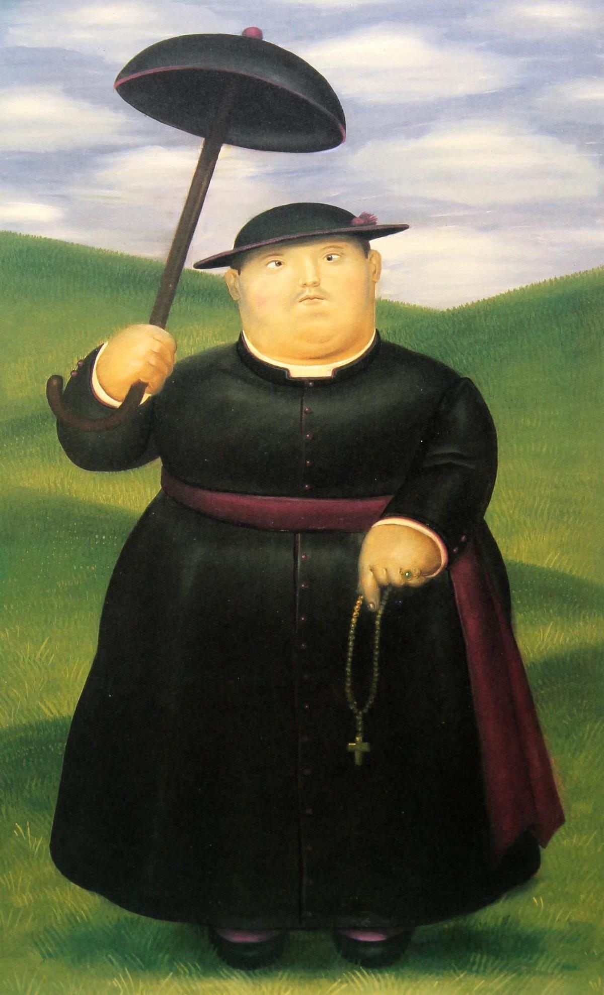 Fernando Botero 15 Walk in the hills 1983: Title: Fernando Botero 15 Walk in the hills 1983 Artist: Fernando Botero Description: Title: Walk in the hills Artist: Fernando Botero Country: Colombia Medium: Offset - Quadrichromie 15 