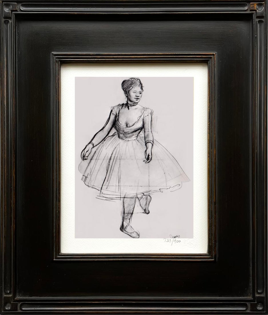 Edgar Degas Ballet Dancer Front Framed: Title: Edgar Degas Ballet Dancer Front Framed Artist: Edgar Degas Description: Artist: Edgar Degas Country: France Title: Ballet Dancer Front Medium: Giclees Marks: Limited Edition numbered, not