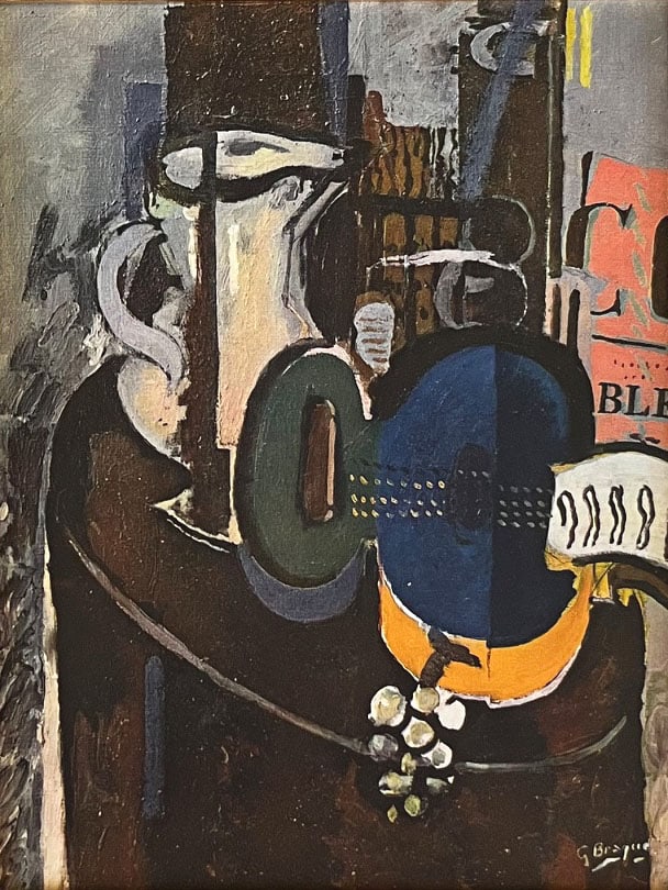 Braque 1946 La Guitare Bleue 9 framed - 2