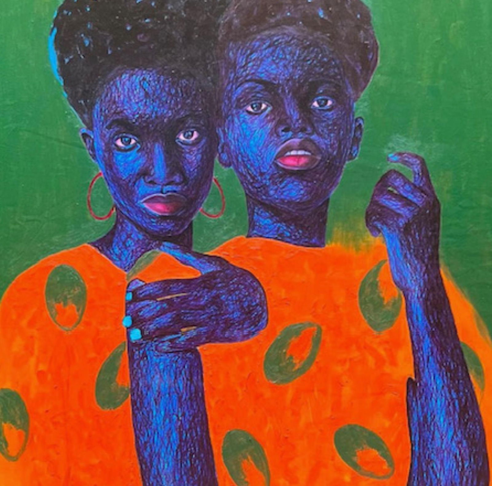 Daniel Owoeye, True Friend 2 - 21st Century, Contemporary, Figurative Portrait, Women Love Men, 2024 - 4