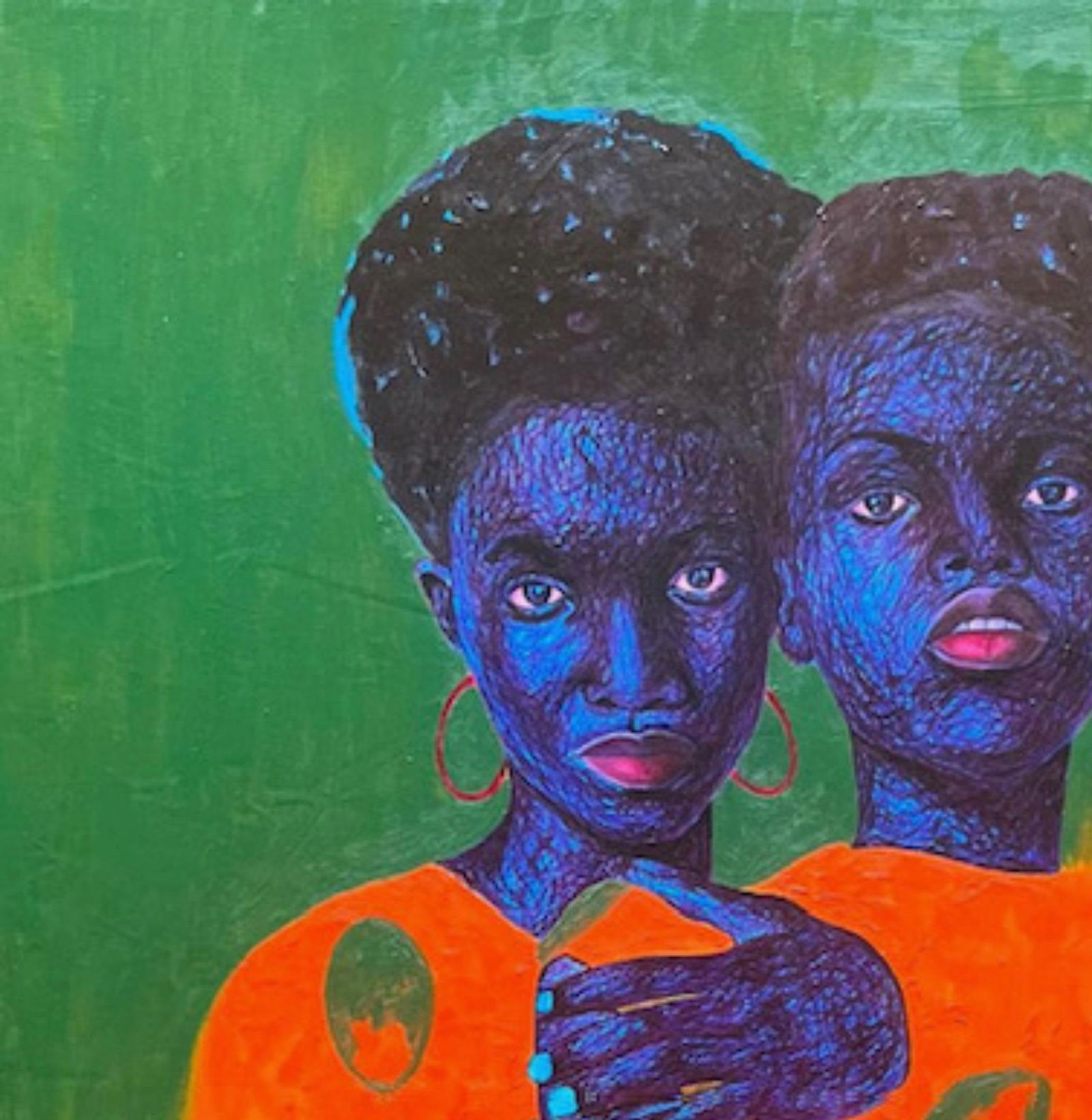 Daniel Owoeye, True Friend 2 - 21st Century, Contemporary, Figurative Portrait, Women Love Men, 2024 - 6