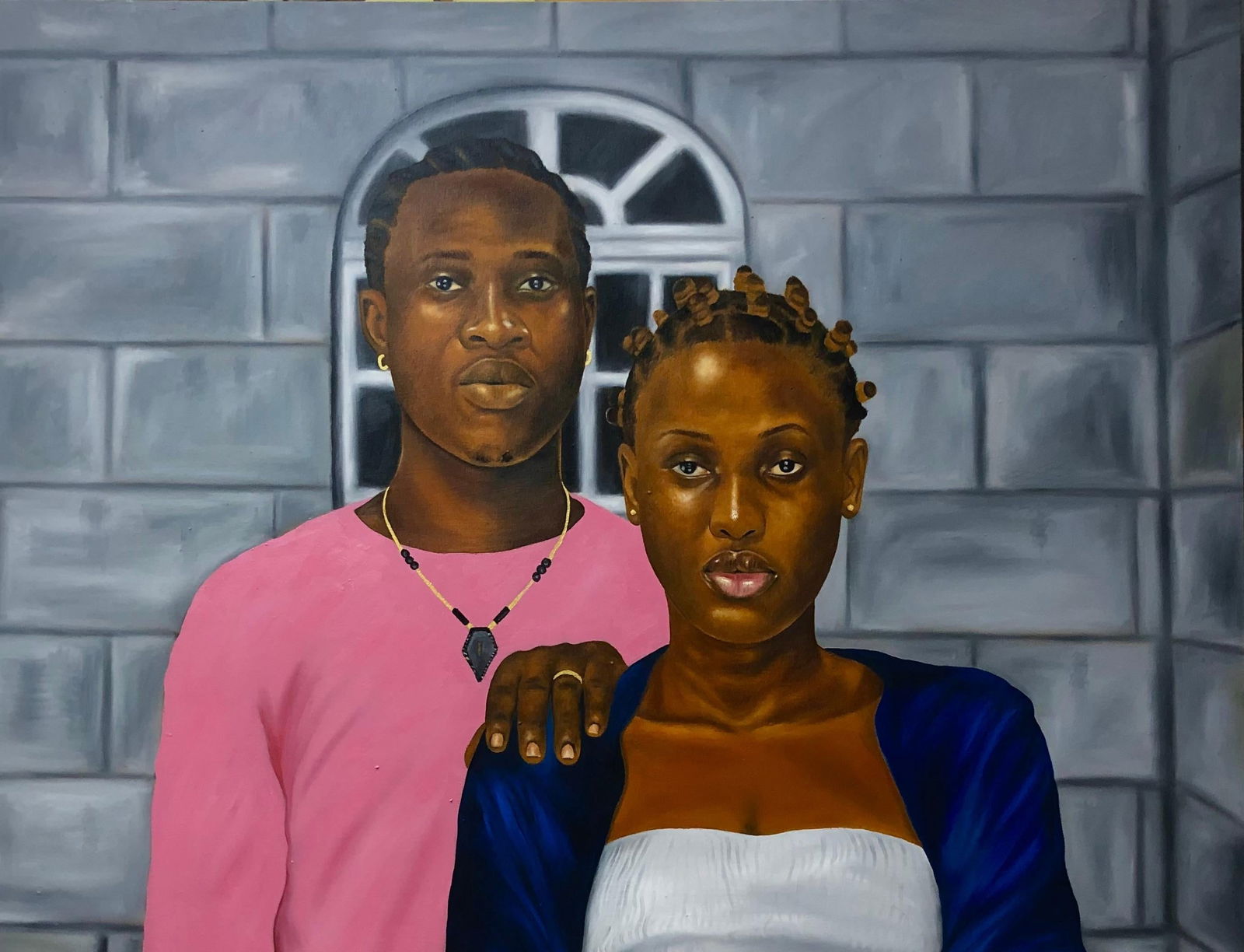 Franklin Ndibam, We Belong Together - 21st Century, Contemporary, Figurative, Couples, Love, 2024 - 10