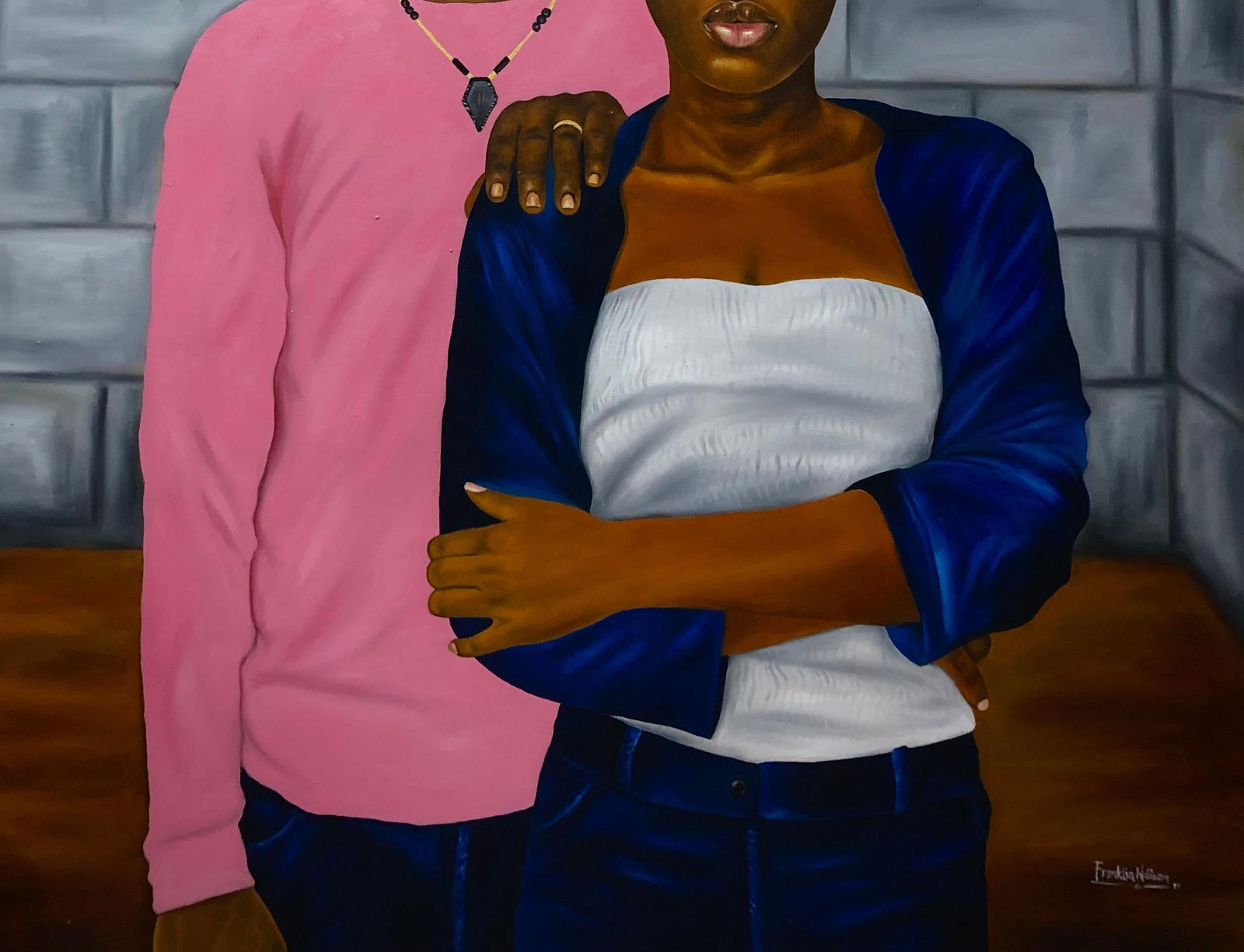 Franklin Ndibam, We Belong Together - 21st Century, Contemporary, Figurative, Couples, Love, 2024 - 11
