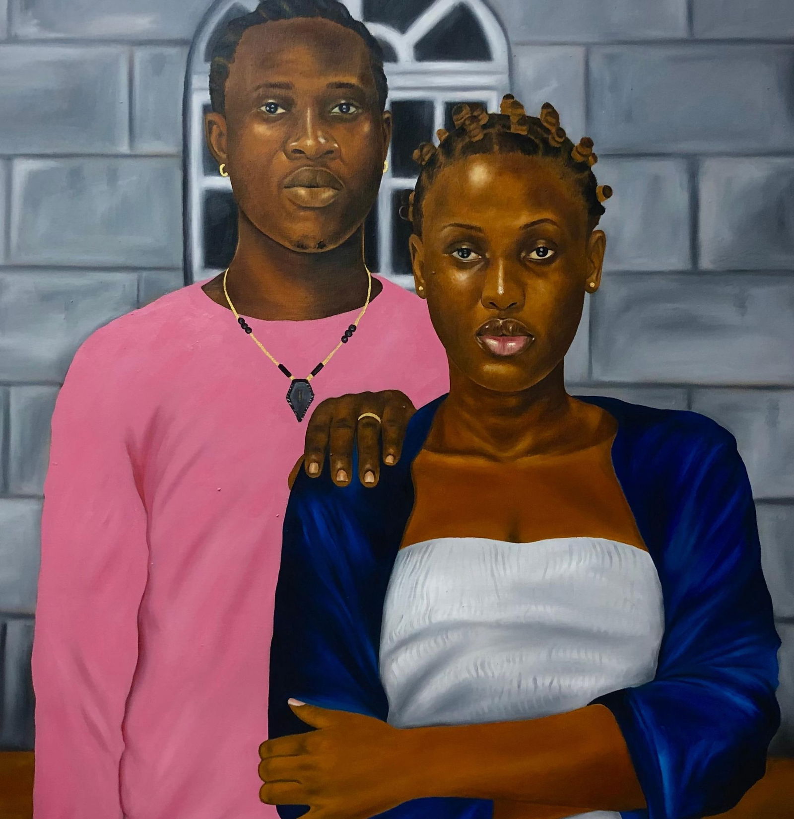 Franklin Ndibam, We Belong Together - 21st Century, Contemporary, Figurative, Couples, Love, 2024 - 4