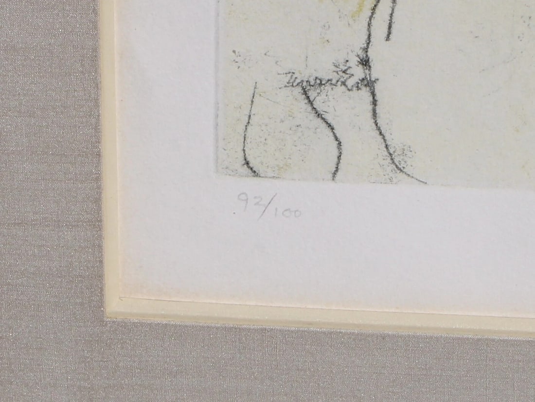 JACK LEVINE Social Realist Etching McHeath at the Brothel in Turnbridge Alley #2 - 3