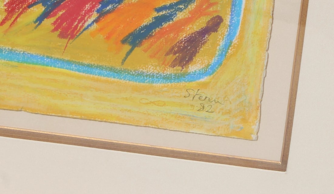 BERNARD STERN Modernist Musical Mixed Media Homage to Sebastian VII was $5500 - 4