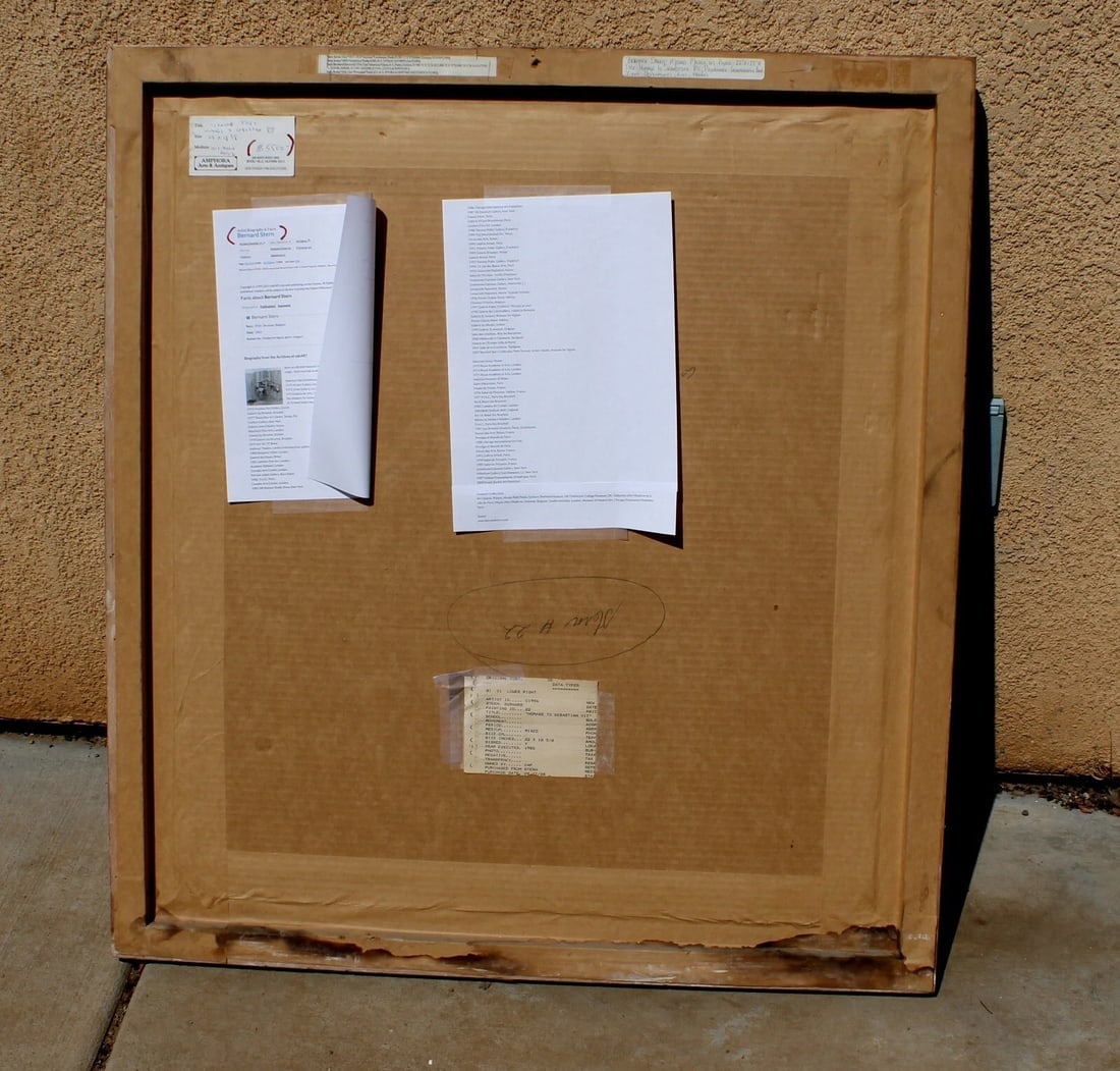 BERNARD STERN Modernist Musical Mixed Media Homage to Sebastian VII was $5500 - 5