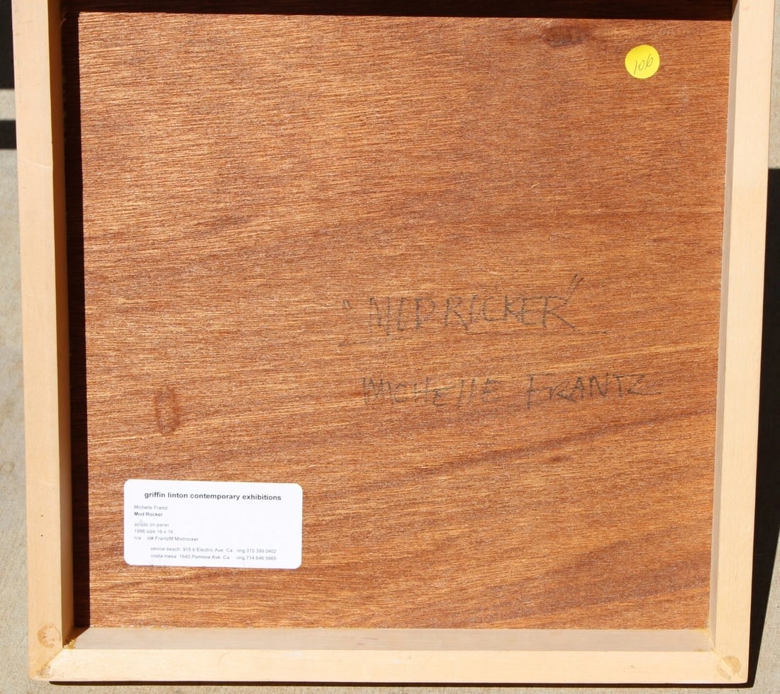 MICHELLE FRANTZ Exhibited Modernist painting titled Mod Rocker 1996 - 4