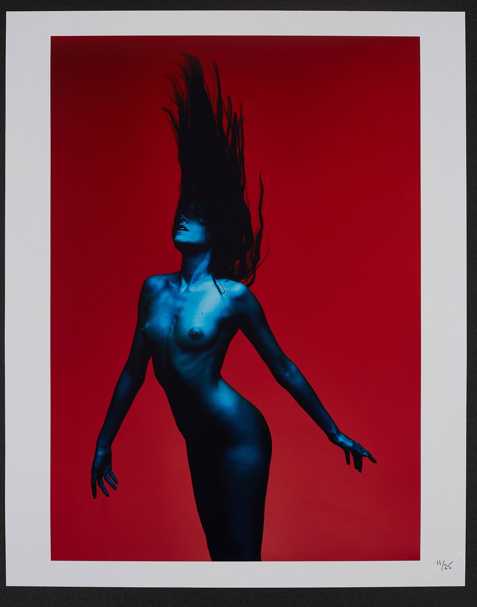 Red Turquoise Figure: Artist: Spiros PolitisTitle:Red Turquoise FigureDate/Period: 2019Materials:Size:20" x16"Description:"Red Turquoise Figure" Photographed 2019, this explosion of energy and emotion was shot in London.