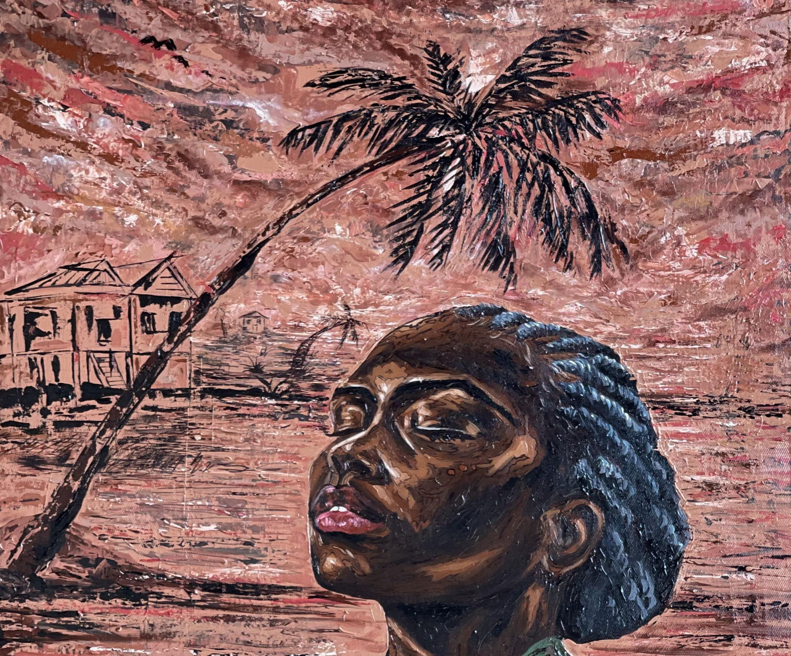 Michael Adetula, Hope From Above -21st Century Contemporary, Figurative Portrait, Woman, Modern, - 3