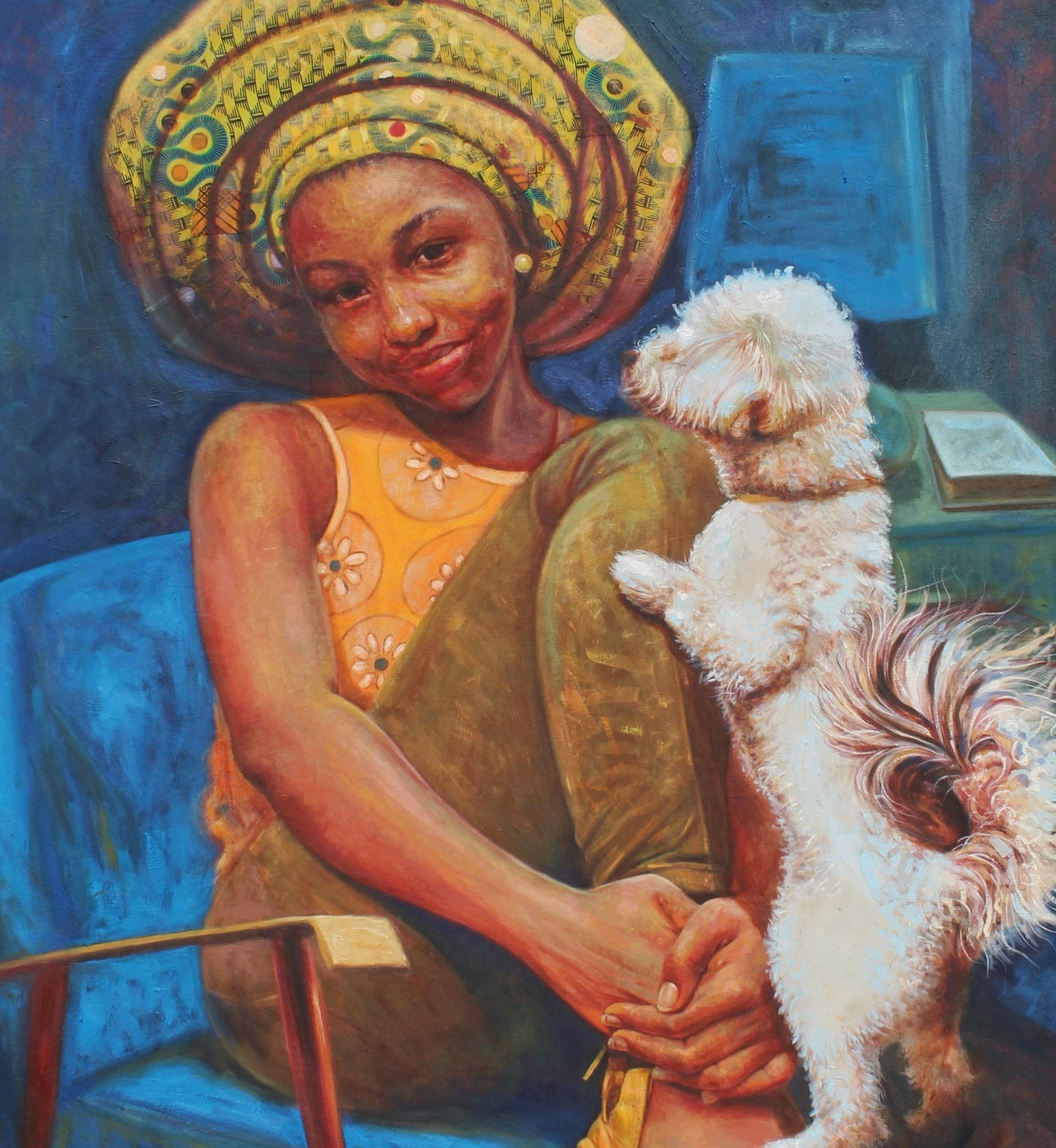 Clement Mmaduako Nwafor, Listening Ears 1 -21st Century, Contemporary, Figurative Portrait, Animal, - 12