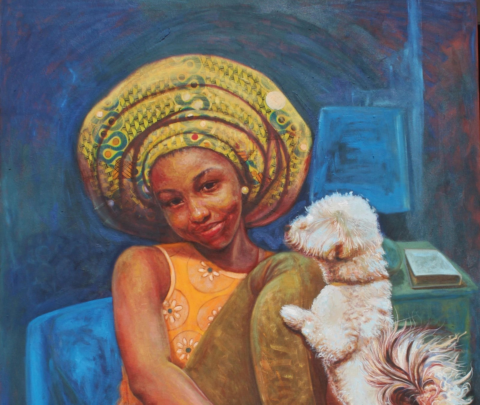 Clement Mmaduako Nwafor, Listening Ears 1 -21st Century, Contemporary, Figurative Portrait, Animal, - 6