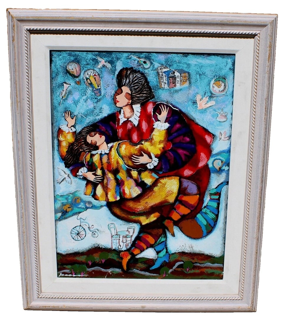 MICHAEL KACHAN Balloon Dance II AP Embellished Serigraph on Canvas Edition of 13: Title:MICHAEL KACHAN Balloon Dance II AP Embellished Serigraph on Canvas Edition of 13Description:MICHAEL KACHAN (b. 1964). Limited edition of only 13. Balloon Dance II, Embellished Limited Edition