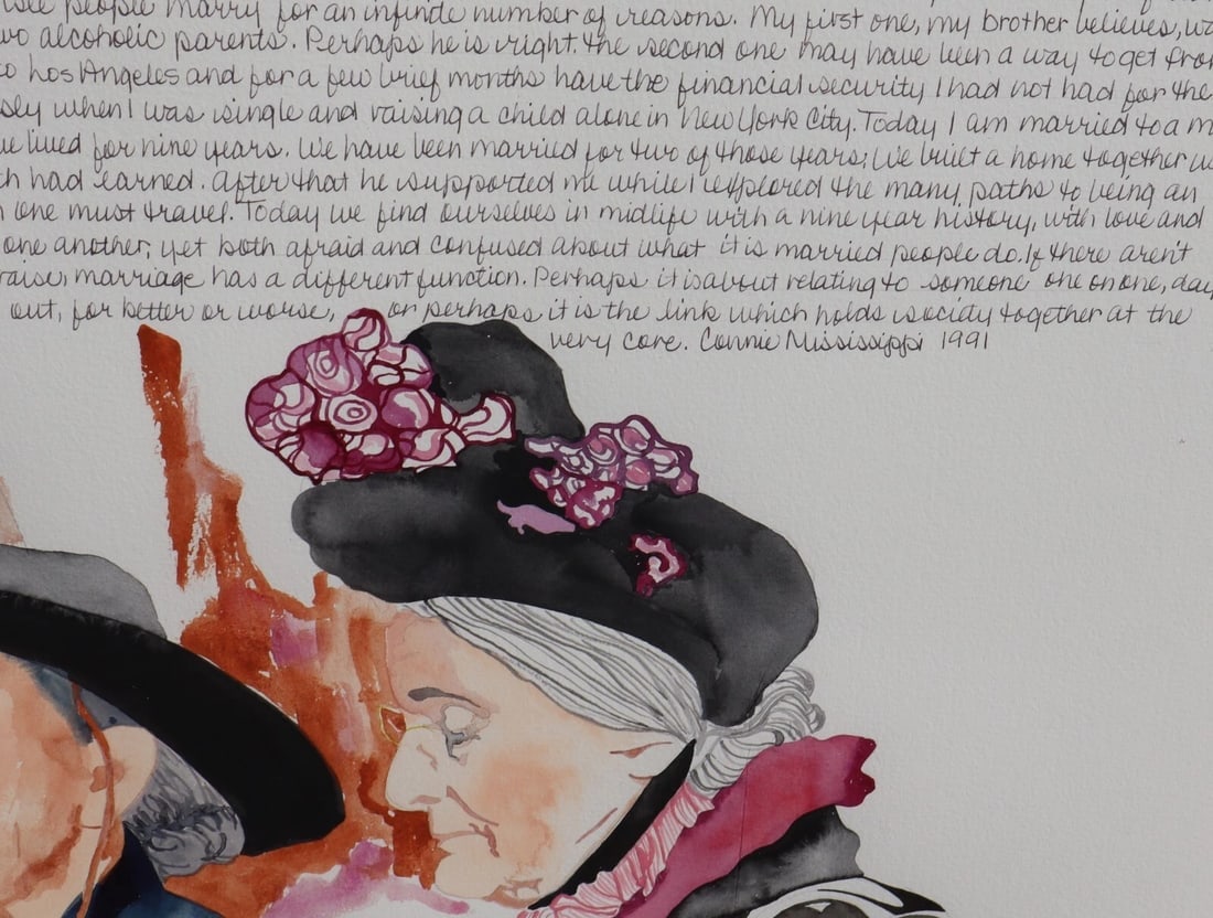 CONNIE MISSISSIPPI Dream Journal Painting of Georgia O'Keeffe & Susan B. Anthony - 5