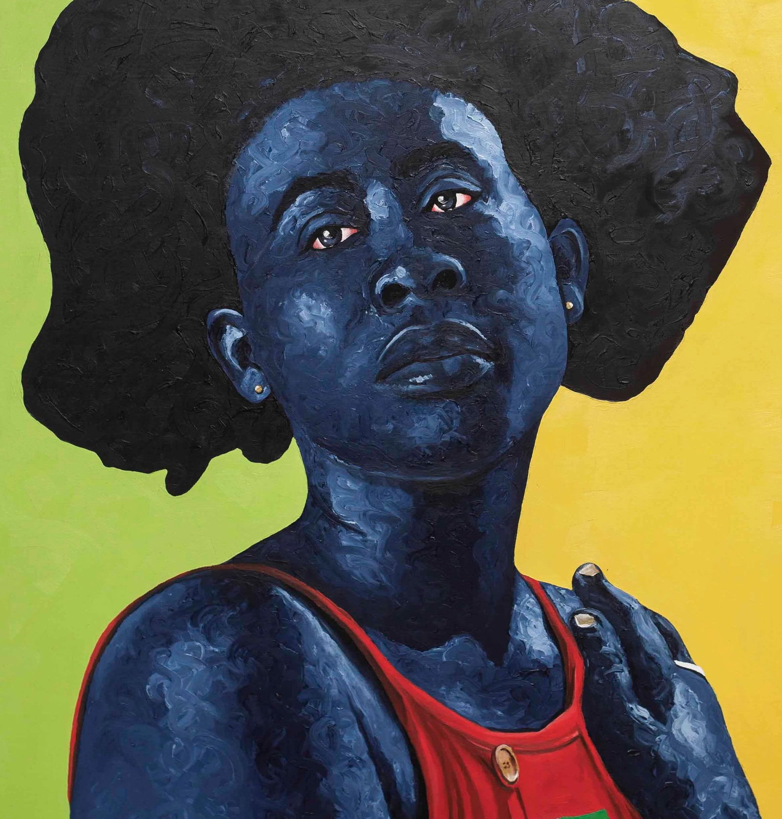 Lawrence Amoo, Strong Beauty -21st Century, Contemporary, Figurative, Africa Women Hair, Modern, - 12