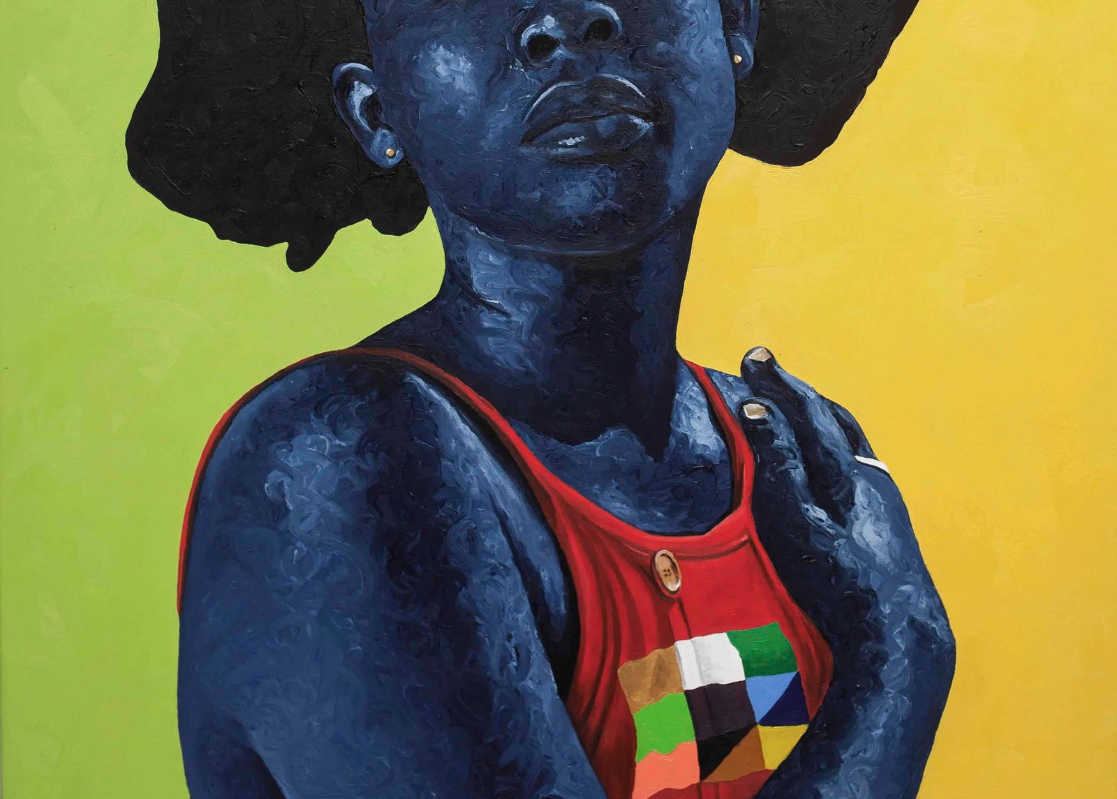 Lawrence Amoo, Strong Beauty -21st Century, Contemporary, Figurative, Africa Women Hair, Modern, - 3